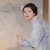 Etnik Giyim Zarif Mor Kiraz Çiçeği Baskı Kimono Uzun Japon Tarzı Elbise Kadınlar için Harajuku Geisha Cosplay Kostümler Çoraplar