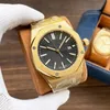 Relojes de diseño Maquinaria automática Movimiento suizo para hombre 15400 Reloj de lujo de alta calidad con caja Reloj de pulsera superior luminoso de acero inoxidable Montre de Luxe