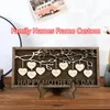 Personalizado, 29 nombres, letrero familiar, marco de árbol, nombre, placa de escritorio de madera, decoración, regalo para el día de la madre 240123