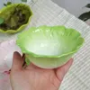 Bowls High Temperature Underglaze Enamel Porcelain Plates Tableware Household Cabbage Children's