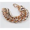 Charme Pulseiras Moda Acrílico Chunky Chain Womens Exagerado Rose Gold Cor Wrap Cuff Bangle Declaração Jóias Gota Entrega OT3Z8