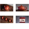Conjuntos de chá chinês tradicional viagem chá conjunto roxo argila kung fu xícara caneca pacote cerâmica presente bule com caixa de presente entrega h dhajt
