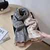 Scarves 2024 Women's Winter Scarf Little Love Imitation Cashmere Thickened And Warm Neck Double Sided Shawl