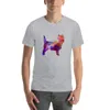 Polos masculinos Cairn Terrier em aquarela camiseta manga curta camiseta oversized masculina camisetas gráficas anime