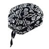 Beanie/Skull Caps Unisex Motorcykel Biker Skull Cap Beanie Hip Hop Dance Farterfly Print Bandana Hat Hjälmfoderhuvud Wrap Justerad Pirate Scarf YQ240207