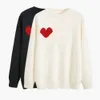 Designer Sweater Love Heart Un homme femme amoureux couple cardigan tricot col rond col haut femme mode lettre blanc noir manches longues 265