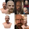 Maschere per feste Film Celebrity Maschera in lattice Breaking Bad Professor Mr. White Costume realistico Halloween Puntelli Cosplay X0803 Drop Deliver Dhjny