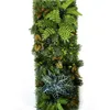 Flores decorativas 40 120 CM Planta Artificial Panel de Pared de Hierba Resistente a los Rayos UV Valla de Hoja Verde Pantalla de Patio Trasero Decoración de Bodas y Navidad