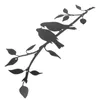 Decorações de jardim ornamentos pretos para árvore de natal beija-flor plug-in decoração de terra inserção de metal haste papagaio estaca artesanato hastes forma