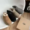 Vrouwen Winter Ultra Mini Boot Designer Australische Platform Laarzen voor Mannen Echt Leer Warme Enkel Bont Booties Luxe Schoen Eu 511