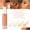 Bronzeurs Surligneurs 4 couleurs Shimmer Spray Surligneur Illuminateur Contour du visage Éclaircir le corps Bronzer Glitter Liquide Highligh Dhg0X