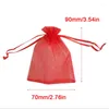 Shopping Bags 100pcs Jewelry Tulle Drawstring Bag Packaging Display & Pouches Wedding Gift Organza