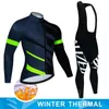 Pro Team Winter Cycling Jersey Set Bicycle Sportwear Suit Mtb Uniform Ropa Ciclismo Road Cykelkläder Bicicleta Long Bib Pants 240119