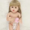 55 cm dziecko Reborn Baby Baby Doll Soft Vinyl Silikon Lifelike Super Cute Born Baby Toy For Girls Birthday Prezent 240129