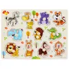 Puzzles Enfants Éducation précoce Numéro d'animal en bois Gras Board Puzzle Lettre Correspondant Bébé Jouet éducatif Drop Livraison Otqxa