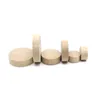 Storage Bottles 10pcs Round Wood Blocks Wooden Cubes Carving Chips Cutouts Supplies For DIY Crafts Stamp Puzzle Making ( 5x12cm )