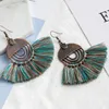 Dangle Küpeler Abartılı Doğal Taşlar Boncuk Uzun Tassel Bohemian Brincos Bijoux Kristal Drop Kadın Takıları