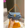 Designer Bags Vintage denim schouder handtas tas tas dames jeans nooit cross -body boston kussen bakken grote capa