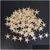 Nyhetsartiklar Havstorlek1.8-3cm 100st mini Starfish Craft Decoration Natural Stars Diy Beach Cottage Wedding Decor Crafts Drop Delive Dhmze