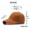 Balpetten Pure Suede Retro Baseball Cap Voor Heren Dames Effen Kleur Verstelbaar Imitatiebont Snapback Outdoor Sport Zonnebrandcrème Vizier Gorras