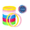 Bedelarmbanden 12 stuks Bangle Snoep Kleuren Hars Polsbandjes voor kinderen Geschenken Verjaardagsfeestje Gunsten Kindersieraden