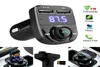 X8 FM Transmitter Aux Modulator Car Kit Bluetooth Handsfree Car o Receiver MP3 Player with 3.1A Quick Charge Dual USB Car C with Box5242007