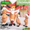 Décorations de Noël 1pcs Résine Funny Naked Santa Claus Pendentif Noël Mâle Femme Arbre Decora 2022 Année Fête pour la décoration de la maison Drop de D Ott7W