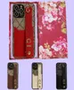 Designers Cas de téléphone de luxe avec dragonne de poche pour carte pour iPhone 14 Pro Max i 13 12 11 XR XS X 7 8 Plus Cover Fashion Metal Let7297938