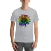 Débardeurs pour hommes T-shirt tournesol arc-en-ciel Haut d'été Vêtements esthétiques T-shirts graphiques Entraînement pour hommes