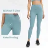 Lu Align Sports Novo yoya conjunto de 2 peças Leggings esportivas Calças femininas Cintura alta Apertado Fitness Gym top Conjuntos de sutiã em forma de Y Limão LL Jogger Lu-08 2024