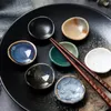 Dinnerware Sets Creative Japanese Style Chopsticks Rest Ceramic Ingot Chopstick Holder Fork Spoon Rack Kitchen Tableware