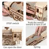 3D Wooden Puzzles For Adult DIY Model Block Kits Movable Steam Train Car Assembly Handmade Toy Hobby Creative Teen Kid Gift 240124