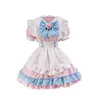 Robes décontractées de base Femmes Belle Maid Cosplay Costume Sweet Lolita Robe À Manches Longues Serveur Fête Mignon Japonais Français Tenue Dro Dhtup