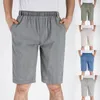 Herrenhose, lässig, elastische Taille, Kordelzug, kurze Hose mit Tasche, Tech-Größe 50, für Herren, Krawatte, M-Bekleidung