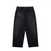 Mäns jeans PFNW American Stylish Deconstruction High Street Male Denim Cargo Pant Vintage Trousers 2024 Spring Chic 28W2934