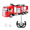 RC Sprinkler Brandweerwagen Geluid en Licht Model Elektrisch voertuig Onekey Waterspuiten Vrachtwagens Simulatie Geschenken Speelgoed voor kinderen 240119