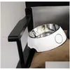 Cão Tigelas Alimentadores Pet Home Use Alimentação de Aço Inoxidável e Tigela de Água para Cães Gatos Animais de Estimação Alimentador Ao Ar Livre Drop Delivery Garden Suppli Dhw4o