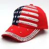 Ball Caps American Retro Baseball Cap USA For Women Men Inlaid Sun Hat Adjustable Girls Boys Breathable Independence Day Snapback