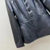 Women's Jackets 2024 Early Autumn Stand Collar Leather Coat Using Imported Lambskin Very High-grade Temperament