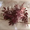 Kwiaty dekoracyjne 1PCS sztuczne liście bukiet fałszywe wierzby