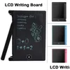 Tablettes graphiques Stylos Nouveau Tablette d'écriture LCD 4,5 pouces Digital Ding Tablette d'écriture électronique Mes Board Cadeaux pour enfants Drop Delivery C Ot3Tk