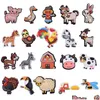 Cartoon Accessories Farm Animals Clog Charms Shoe Charm Decoration Buckle Pins Jibitz Drop Delivery Baby Kids Maternity Products Dhmpn