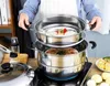 Stainless Steel two Three layer Thick Steamer pot Soup Steam Pot Universal Cooking Pots for Induction Cooker Gas Stove steam pot 240130