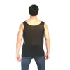 Canottiere da uomo Uomo Erotico Sexy See-Through Mesh Splicing Vest 2024 Genderless Nightclub Personalizzato Slim Stage Performance Abbigliamento Unisex