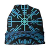 Berety czapki czapki viking mężczyźni damskie kapelusz krawędzi Vegvisir Jormungandr World serpent zimowe ciepłe czapki termiczne elastyczne czapki