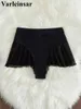 Women's Swimwear Sexy Ruffled Mini MIcro Thong Bikini Bottom Swim Brief Women Female Bather Brazilian Tanga Panties Underwear V4267