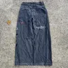 JNCO HARAJUKU JEANS MAN WOMANSAL MEN'S JEANSJNCO BIG POCKEANG JEANSズボンY2Kヒップホップストリートカジュアルルーズデニム