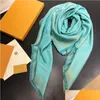 Foulards Designer Foulard pour femmes Soie Mens Luxe Femmes Four Season Châle Mode V Lettre Echarpe de Luxe Drop Livraison Accessorie Dhlxd