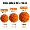 Balle rebondissante muette intérieure basket-Ball silencieux 24 cm mousse souple taille 7 panier de rebond d'air 357 jouet de sport 240202