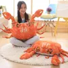 60 cm Simulation crabe en peluche jouet doux créatif crabe peluche poupée décoration de la maison jouets canapé oreiller enfant garçon cadeau d'anniversaire 240123